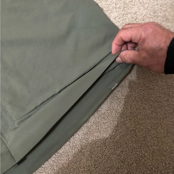 LULULMEN MENS Olive Green Athletic JACKET XXL Lululemon Cargo Pocket Shirt - Picture 12 of 14